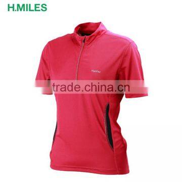 Long Sleeve Breathable Polyester Spandex Fitness Sport Half Zip t Shirt