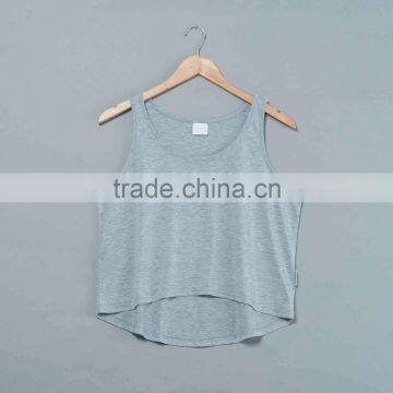Blank Polyester Crop Top Tank Top for Sublimation Print No Minimum Quantity Custom Logo Printing no Minimum Real Factory photo-2