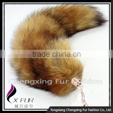 CX-R-42 Lovely Design Key Chain Fox Fur Tail Custom Keychain Bag Decoration