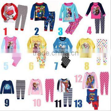 Wholesale hot sell popular Kids Frozen pajamas, frozen elsa dress wholesale