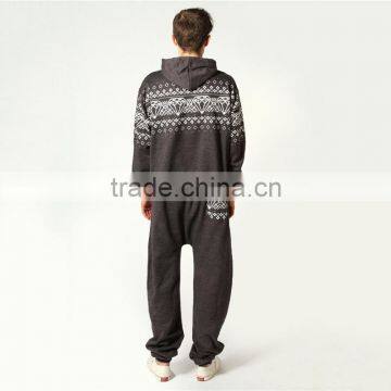 Wholesale High Quality Hooded Pajamas for Men Adult Onesie 100 Cotton photo-2