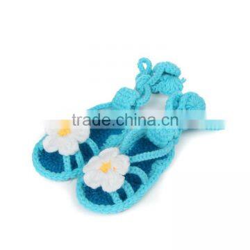 Summer Baby One Flower High Quality Crochet Shoes for Children