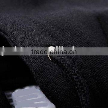 Good Quality Custom 100% Cotton Plain Black Hoodies Made in China photo-4