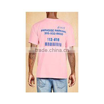 2017 High Quality Fashion Mens Bleanch Paradise Graphic Tee Short Sleeve Hand Wash Cold OEM Service Wholesale photo-2