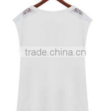 Angel Print Lace Sleeveless Woman Clothing photo-2