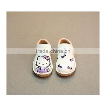 2016 Girls genuine leather cute cat casual shoes