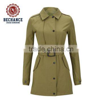 2016 Women's Fashion Spring Ventile Cotton Slim Parka Jackets Women Trench Coat for Wholesale Clothing photo-3
