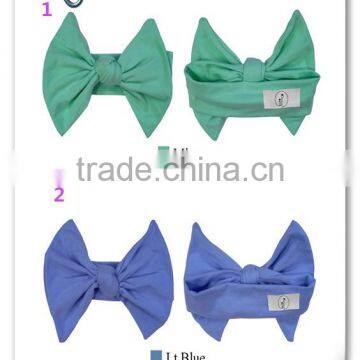 2017 Fancy Solid Color Fabric Baby Headband Custom Multifunctional Headwear Hair Accessories photo-3