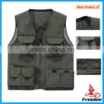 2015 Multi Pockets Summer Fly Fishing Vest for Men