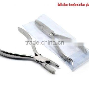 1PC Silver Tone Flat Nose Jaw Plier 15x5.4cm(5 7/8"x2 1/8"),Customize