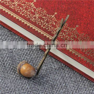 Hair Clips Findings 3D Acorn Antique Bronze Brown photo-2