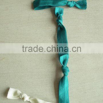 Wholesale Shiny Fold Over Elastic(FOE) Hair Tie