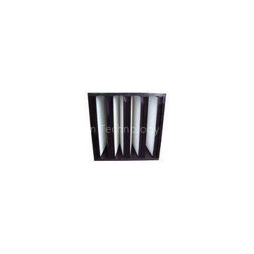 F7 V Cell Industrial Air Filters Fiberglass Air Filter With ABS Plastic Frame