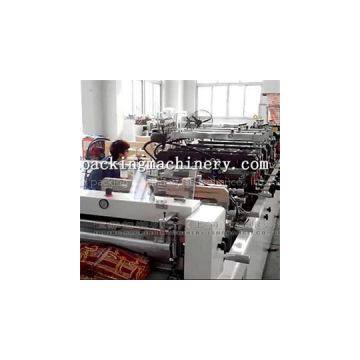 Rice Bag Three Side Seal With Plastic Handle Three Side Seal Bag Making Machine