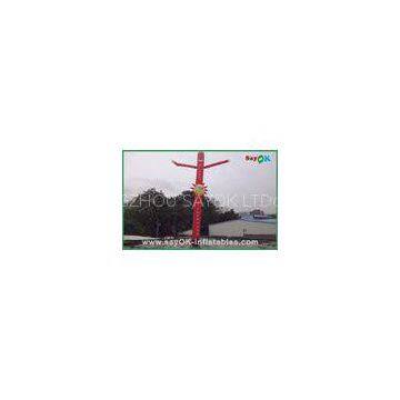 Commercial Red 6m Inflatable Tube Man With Logo Printing Oxford nylon