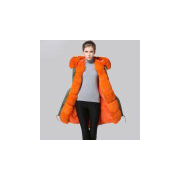 Fashion Soft Fur Lined Good Quality Winter Fox Fur Parka photo-2