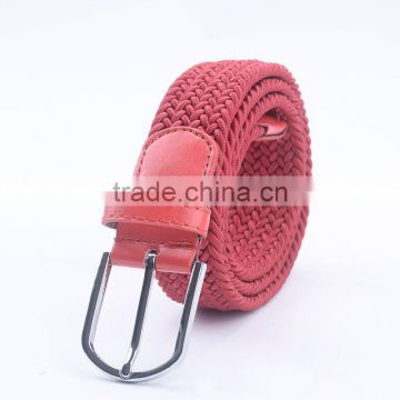 Unisex Fabric Woven Waist Strap Stretch Braided Elastic Belts For Jeans