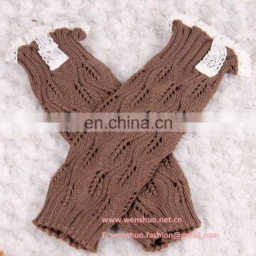 Wholesale Western Cute Young Girls New Lace Knitted Socks photo-3