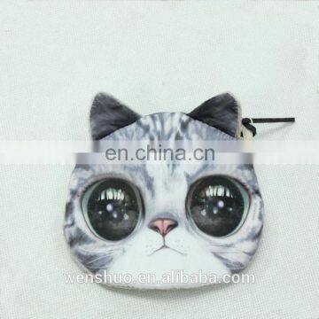 Fashion Cute Cat Face Coin Purses For Teens