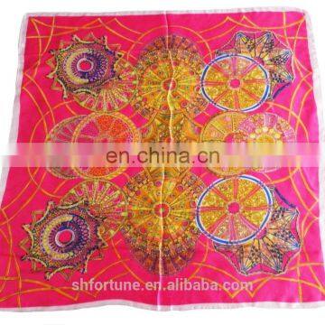 Lady's Fashion Skin Friendly Art Digital Printing Pure Silk Shawl