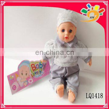 toy doll lifelike reborn baby dolls with IC 14 inch lovely vinyl waterproof