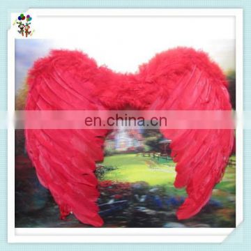 Adult Costume Cheap Large Red Feather Angel Wings HPC-0852