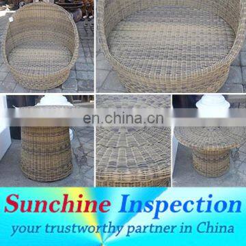 Reliable Inspection Services for rattan furniture / Extensive Background in Wicker & Rattan Furniture in China
