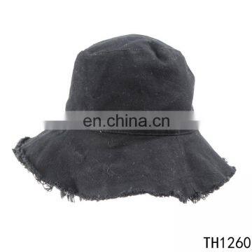 TOROS new fashion women unisex black bucket hat leisure style cotton hats caps