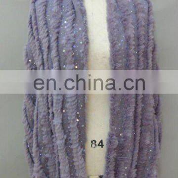 Ladies Elegant Knitting Shawl with 100% Rabbit Trim & Sequins NEW FOR 2011/2012 ( Style: # B188)