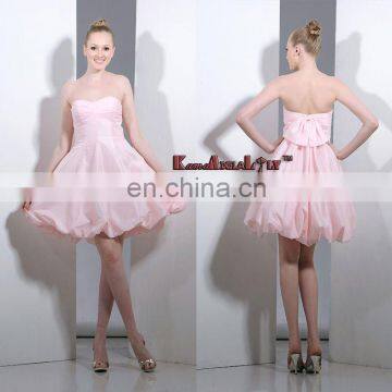 EM9008 Fashionable pink KAL-Bridesmaid dress