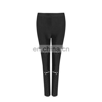 Amigo 2017 New Design Sexy XXX Long Tight Bangage Bodycon Rayon Pants for Taller Girls Wear photo-4