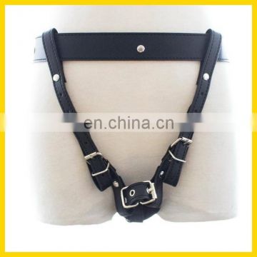 2015 new arrival leather chastity belts for lesbian / gay