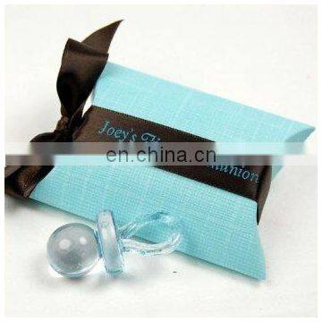 Blue Pillow Favor Box