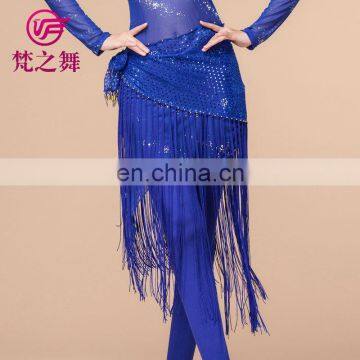 Egyptian Multy Colors Shiny Fabric Fringe Tassel Belly Dance Hip Scarf Y-2013# photo-4