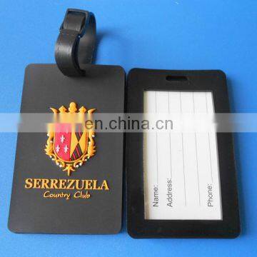 embossed logo country club luggage tag, bag tag