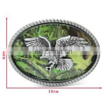 Zinc Alloy Casting 100mm Oval Shape Metal Buckle With Eagle Pattern photo-6