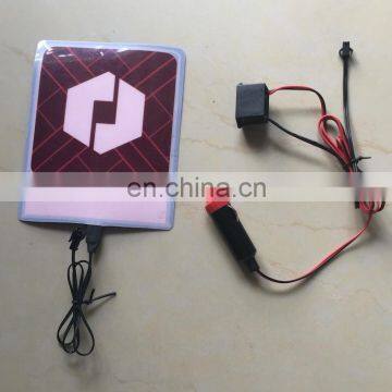 2017 New EL Backlight Panel, Uber Light Panel Car Sticker With 12V Inverter for Cigarette Port photo-4