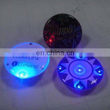 High quality LED Valentine's Day heart badges