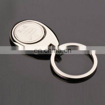 Supermarket Metal Shopping Cart Coin Holder Keychain photo-2
