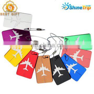 Favors Custom Aluminum Airplane Luggage Tag With Metal Wire photo-4