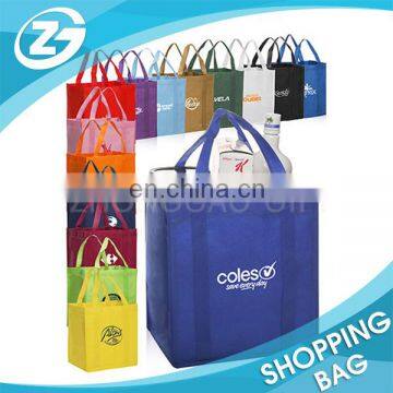 Brand Logo For promotion Solid Color Reusable Shopping Tote Bag Non Woven