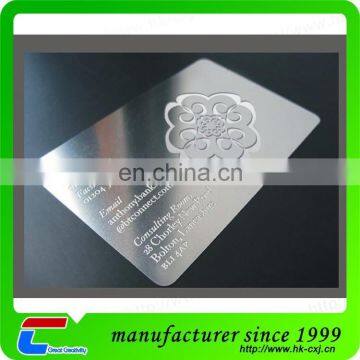 Custom Cheap Metal Business Cards China Matt Black Metal Card