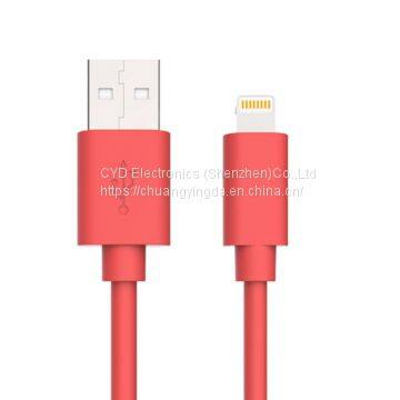 MFi lightning cable, lightning to USB A 2.0 plug