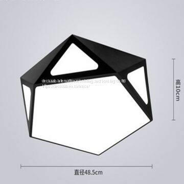 Geometric LED ceiling light