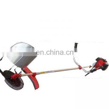 High quality Hand push type with tyre brush cutter/Wheat Harvester mini rice harvester/brush cutter