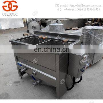 Small Scale Semi Automatic Fryer Home Use Sweet Frozen French Fries Production Line Finger Potato Chips Making Machine photo-5