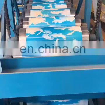 China Manufacture Prepainted Ppgl Ppgi Coated Steel Coil Blue/white Sheet Metal