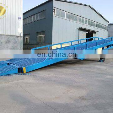 7LYQ Shandong SevenLift 10t Used Mobile Hydraulic Container Loading Unloading Adjustable Yard Dock Leveler Ramp