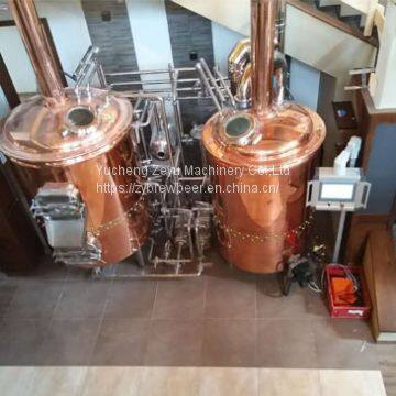 Three vessel combined brewhouse (German style)