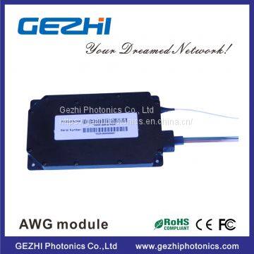 Passive product DWDM Mux Demux 100G 40CH Arrayed Waveguide Grating for WDM Network